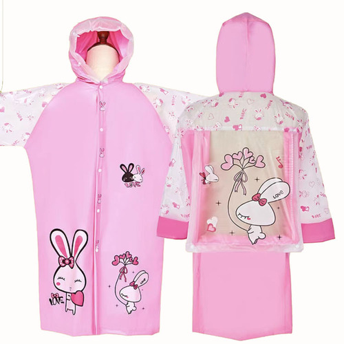 Children's raincoat Paw Patrol rain poncho for girls, suitable for older children, cute babies, kindergarten children's raincoat with integrated backpack strap