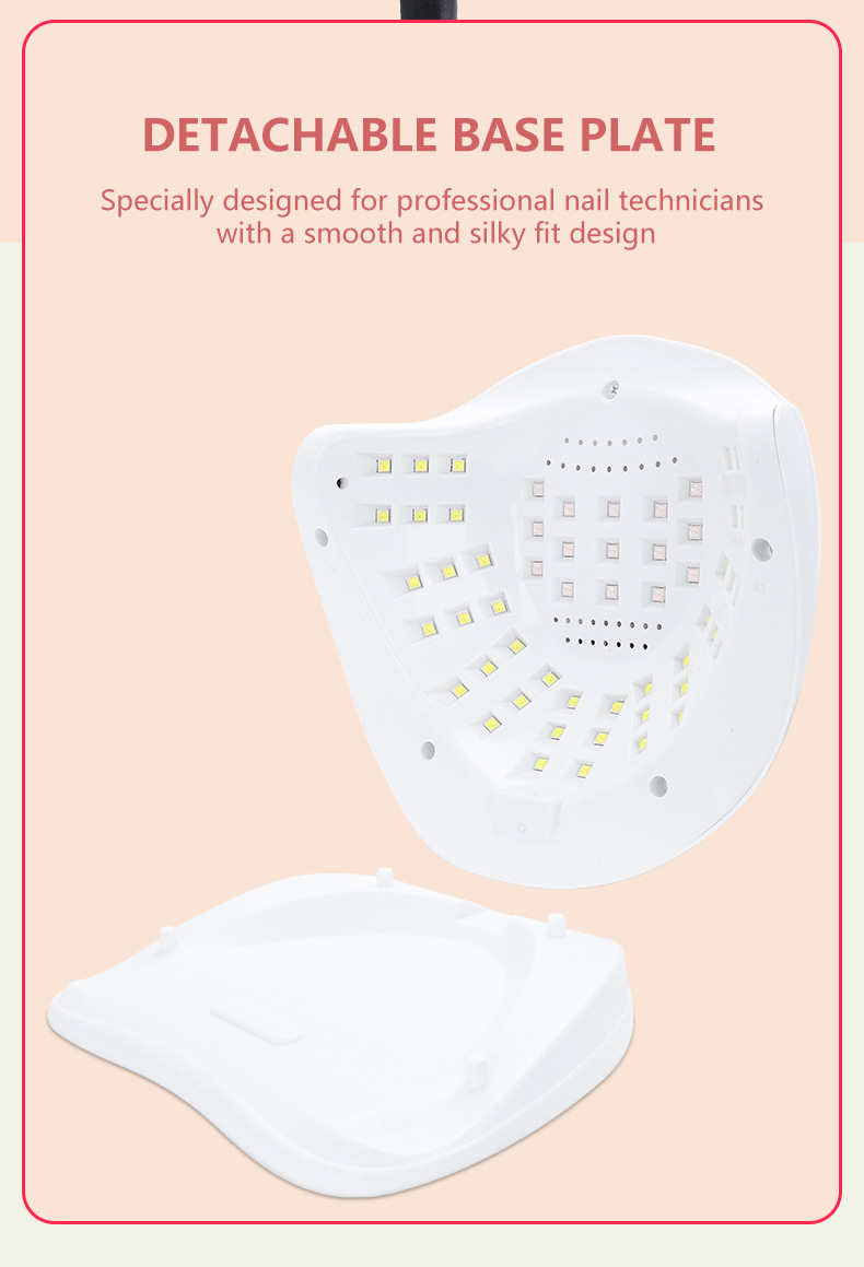 Großhandel neues Produkt intelligente Zeiteinstellung Nagellampe 57 Lampenperlen duale Lichtquelle professioneller nicht-verdunkelnder Gel-Nagellack-Trockner
