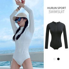 Women's swimsuit one-piece sexy triangle cover belly slimming fairy 2023 new long-sleeved fashionable hot spring swimsuit