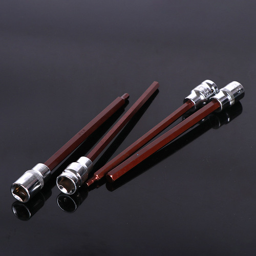 Split-type pressure fitting extended hexagonal sleeve 1/2 inch hex wrench Electric wrench Automotive split-type pressure bar