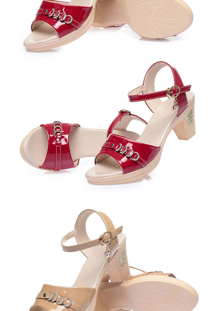 Sandal nữ quai chữ V đế mềm thoải mái mùa hè — Màu be chi tiết 17