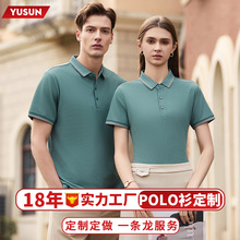夏季高端短袖POLO衫工衣教育展会公司企业培训机构工作服装定制做