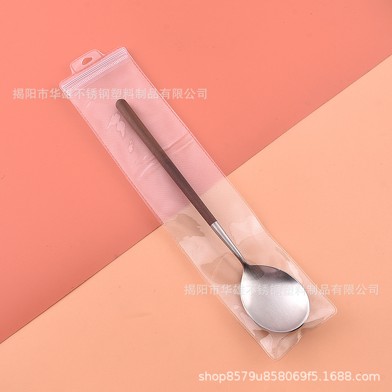 둥근숟가락-PVC가방