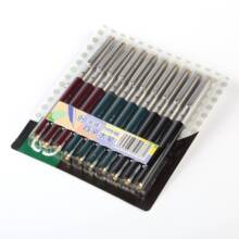 英雄钢笔329-2暗尖铱金笔(剑标)/329细钢套学生办公用 可批发经典