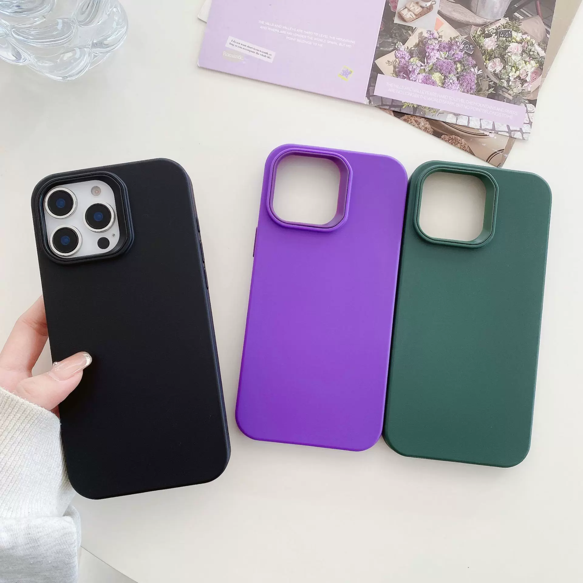 定制苹果iphone16promax磨砂手机壳14/15tpu透明软壳保护套批发