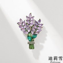 迪莉雪 韩版经典薰衣草胸针 胸花别针装饰品 教师节礼物 工厂批发