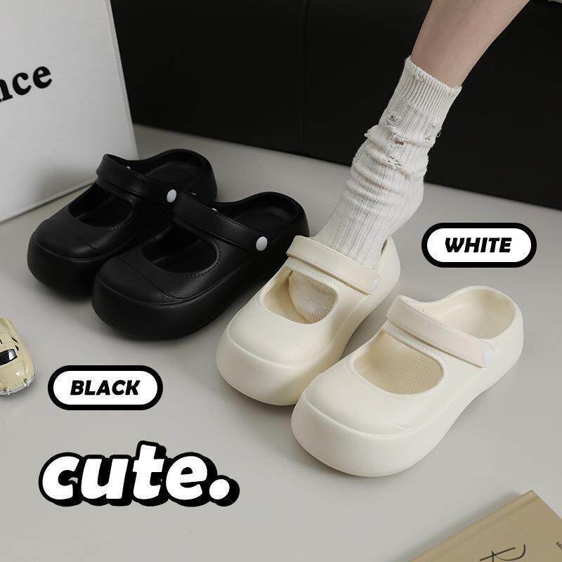 Summer Girly Mary Jane Slippers 2026 New Style Outdoor Thick-Soled Comfortable Clogs for Women Summer Girly Mary Jane Slippers 2026 New Style Outdoor Thick-Soled Comfortable Clogs for Women