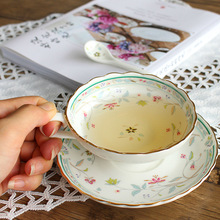 陶瓷咖啡杯欧式骨瓷红茶小奢华家用女士花杯具日用百货玻璃杯是个