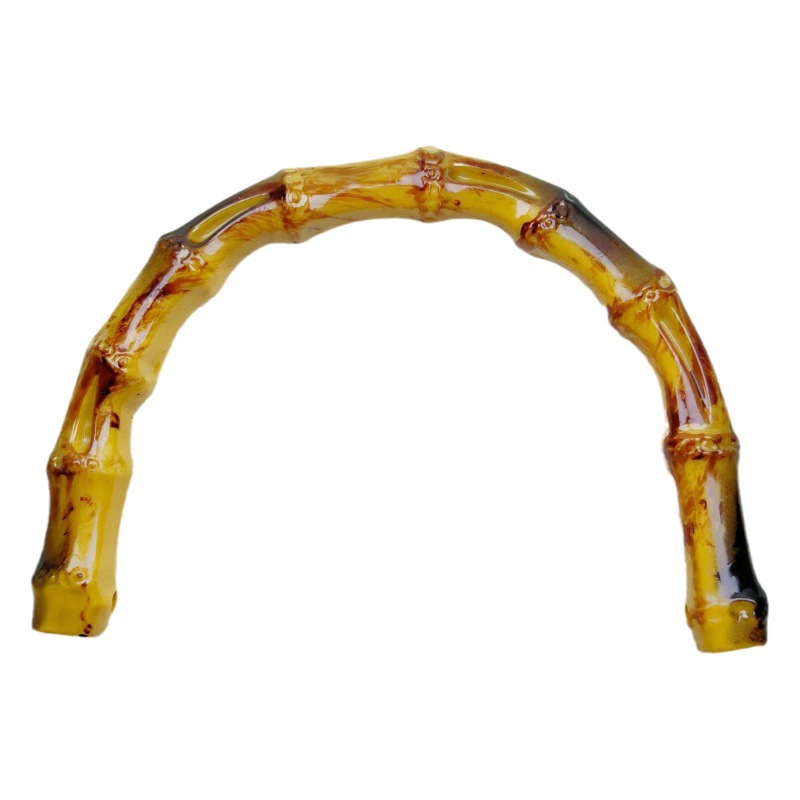 Simulation bamboo handle plastic hand-in-hand diy handmade bag material hand-in-hand bag bamboo handle