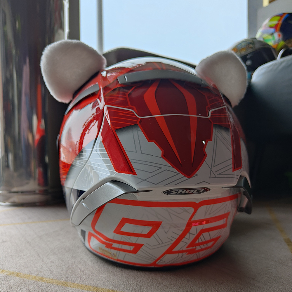 Helmet Decorations Bear Ears Animal Ears Cat Ears Motorcycle Electric Vehicle Motorbike Male and Female Riders Ski Helmet Accessories