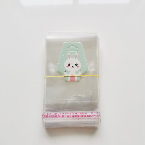 Transparent OPP self-adhesive bag, hairpin hair accessories packaging bag, plastic bag, jewelry sealing bag manufacturer