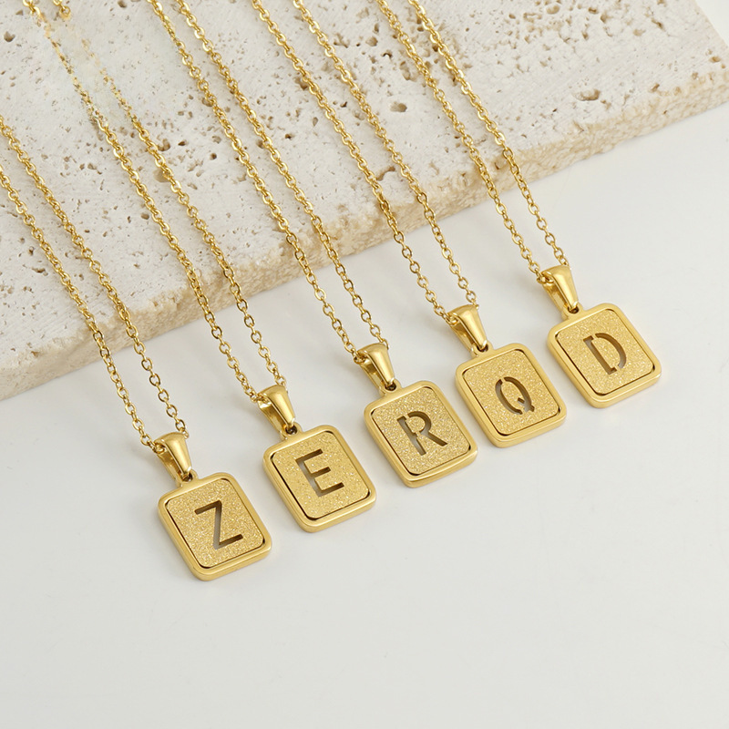 Summer pendant stainless steel with letters