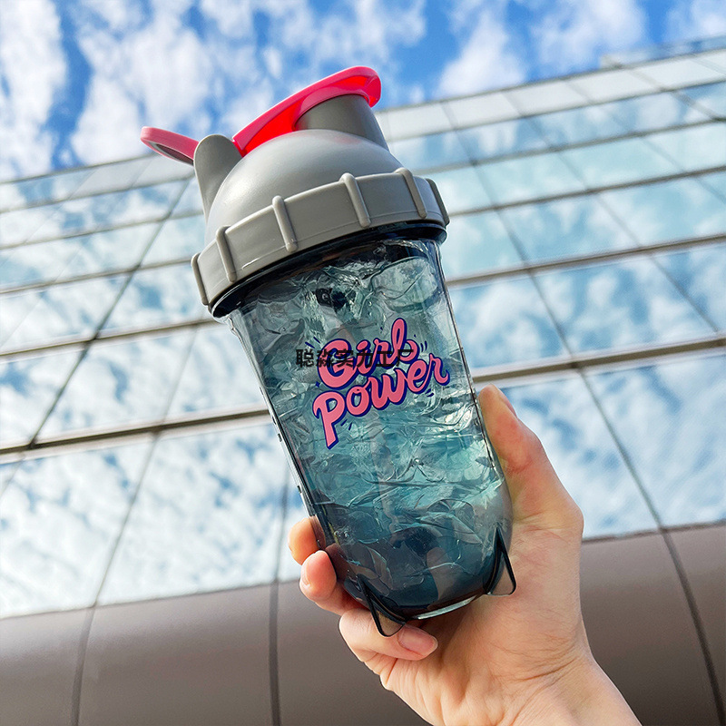 Heat-Resistant Protein Shaker Cup, Milkshake Cup, Water Cup, Summer Cross-Border Fitness Shaker Cup
