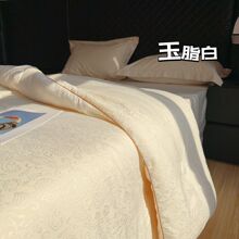 新款锁温大豆提花十孔被春秋被冬被子被芯学生大豆抗菌冬四季被褥