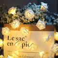 LED仿真玫瑰花灯串泡沫花礼品花盒浪漫情人节装饰求婚房间氛围灯