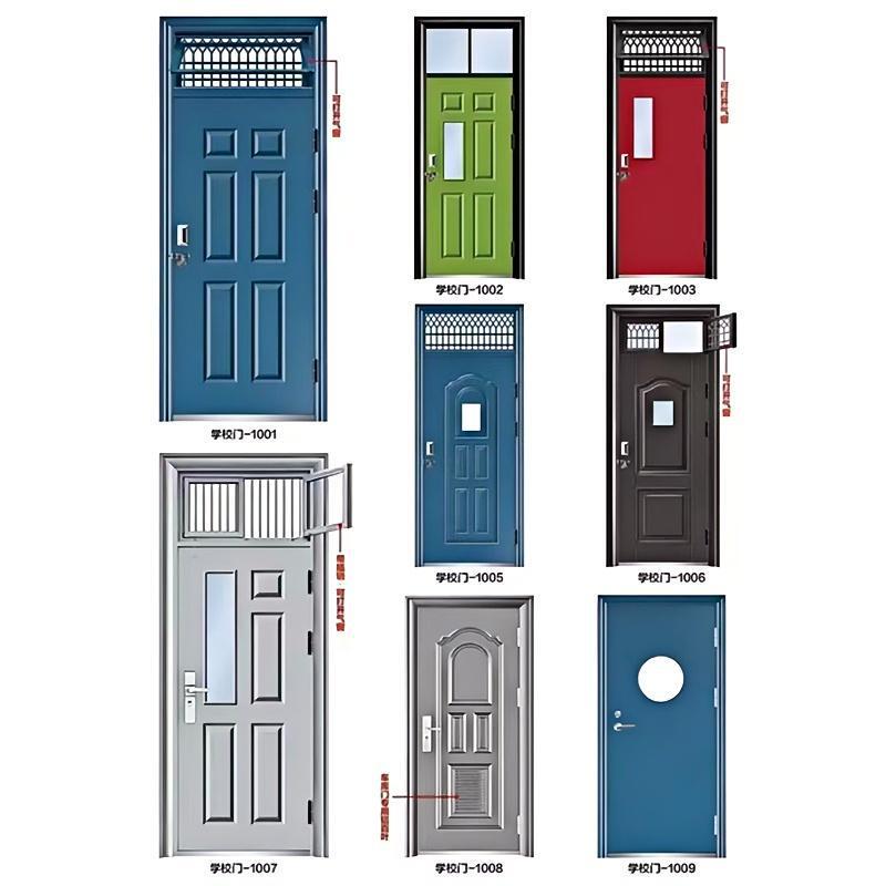 Classroom Door Manufacturer Directly Supplies Steel Flat School Door Dormitory Door Fixed Double Door Kindergarten Office Door Classroom Door Manufacturer Directly Supplies Steel Flat School Door Dormitory Door Fixed Double Door Kindergarten Office Door
