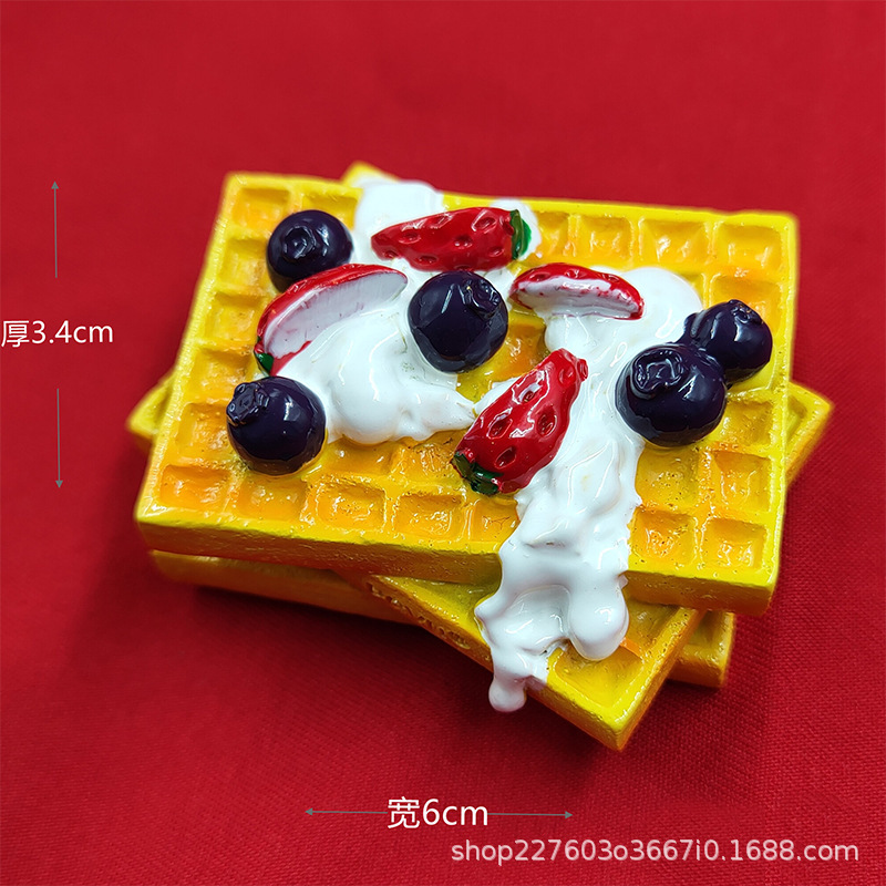 3d立体磁性特色旅游纪念品磁贴美食磁性贴食物文创仿真小吃冰箱贴|undefined