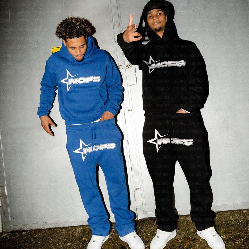 European and American embroidered trendy brand letter loose sweatshirt Y2K hip-hop streetwear unisex pullover casual top