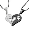 Necklace for beloved, chain, set heart shaped, pendant heart-shaped, accessory, suitable for import, wholesale