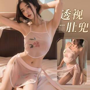 Qiaoduo New Sexy Underwear Temptation Lace-up Long Dress Ancient Costsize Backless Bellyband Outer Robe Uniform Bed Passionate Hair