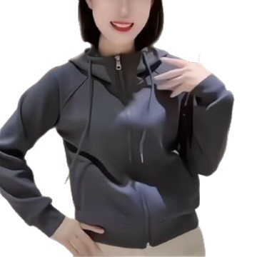 一件代发直播爆款连帽外套拉链开衫卫衣女2025春秋季新款长袖上衣|undefined