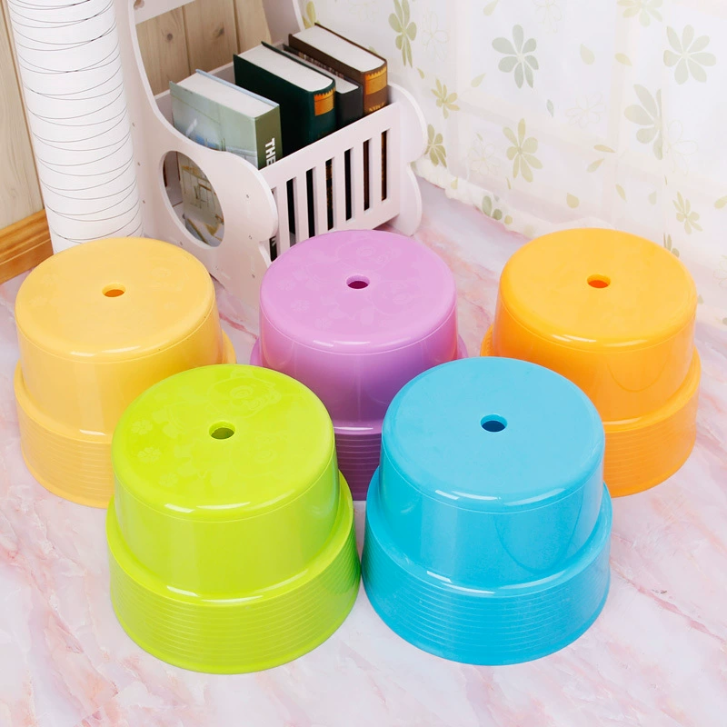 Детская Мода маленькая скамья пластиковый табурет утолщенный приготовленный клей бытовой низкий табурет ванная комната журнальный столик стул для смены обуви круглый табурет