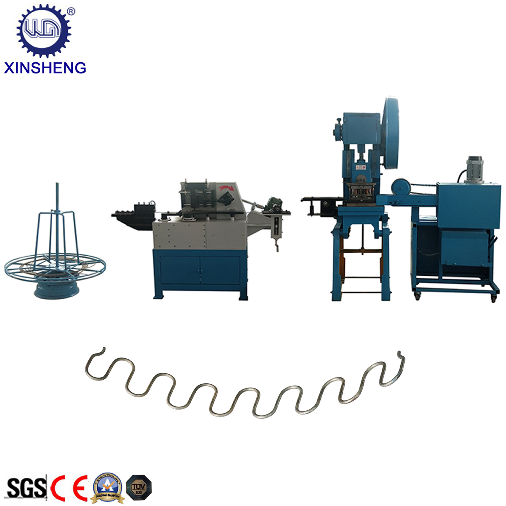 平弧簧 弯弧簧 蛇簧生产线  家具沙发汽车座椅蛇形弹簧 蛇簧收卷