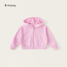 宥宝童装女童连帽卫衣外套2025春季儿童休闲上衣女孩宽松开衫春款