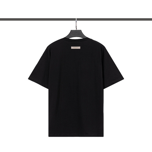 FCAR OF GOD Season 8 double line ESSENTIALS 1977 short-sleeved flocking printed loose trendy T-shirt