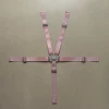 New gray buckle-pink webbing