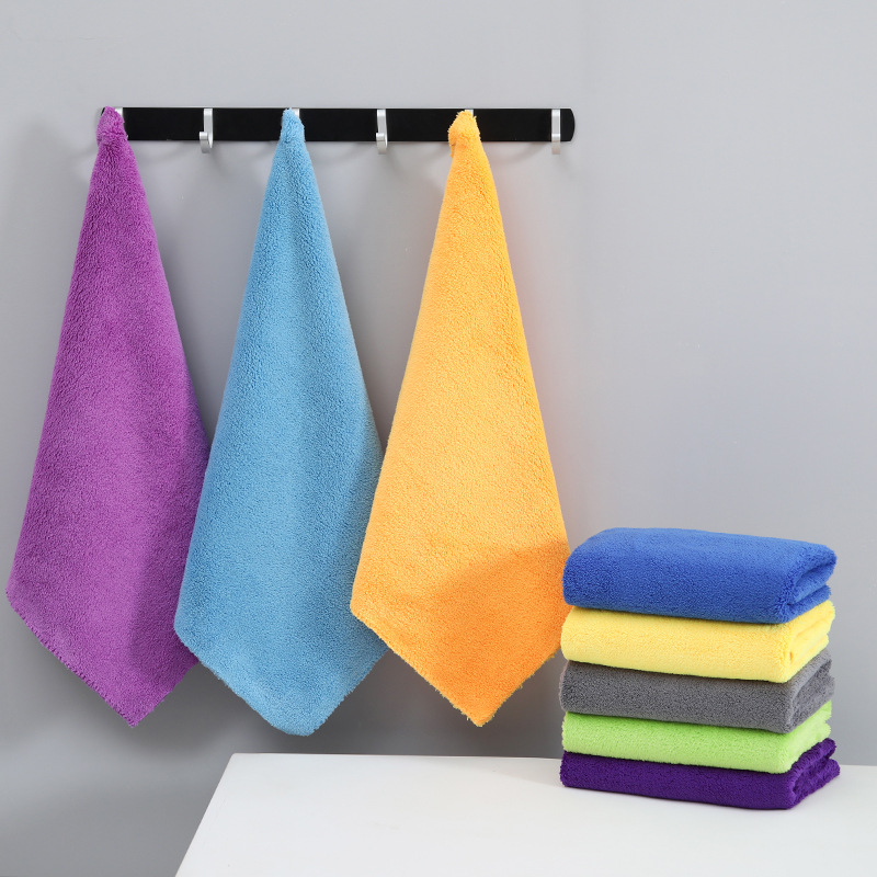 Car Wash Towel, Household Cleaning Towel, Housekeeping Rag, Car Wipe Towel, Absorbent, Thickened, Multifunctional Car Wipe Towel Wholesale
