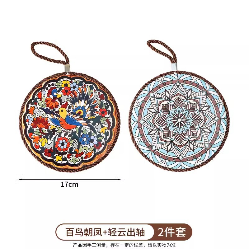 复古隔热垫耐高温砂锅防烫垫珐琅锅垫子陶瓷新中式餐桌防滑餐盘垫|undefined