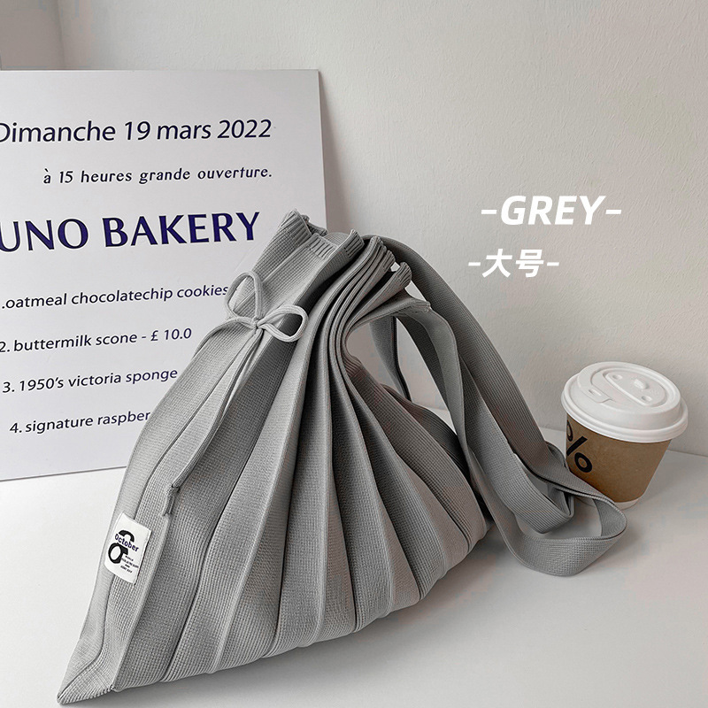 Corea del Sur Dongdaemun nicho bolso arco iris bolso plegable bolso de hombro de punto bolso de mano