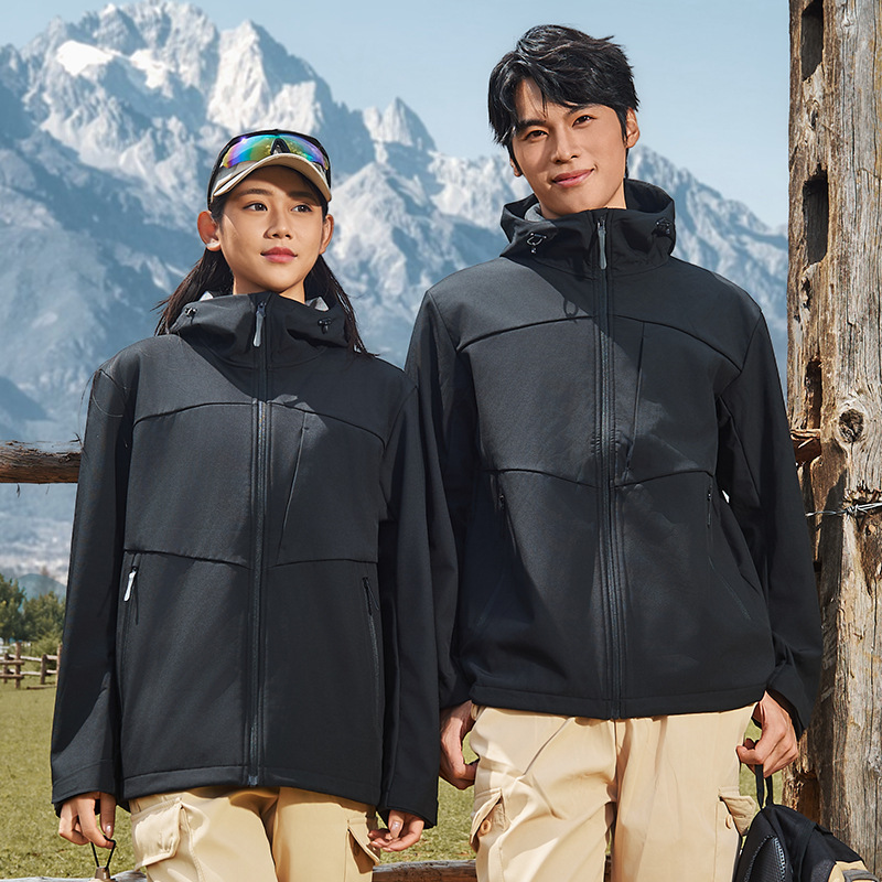 鸟家GAMMA同款软壳衣男女防风防水耐磨连帽软壳冲锋衣户外登山服|undefined