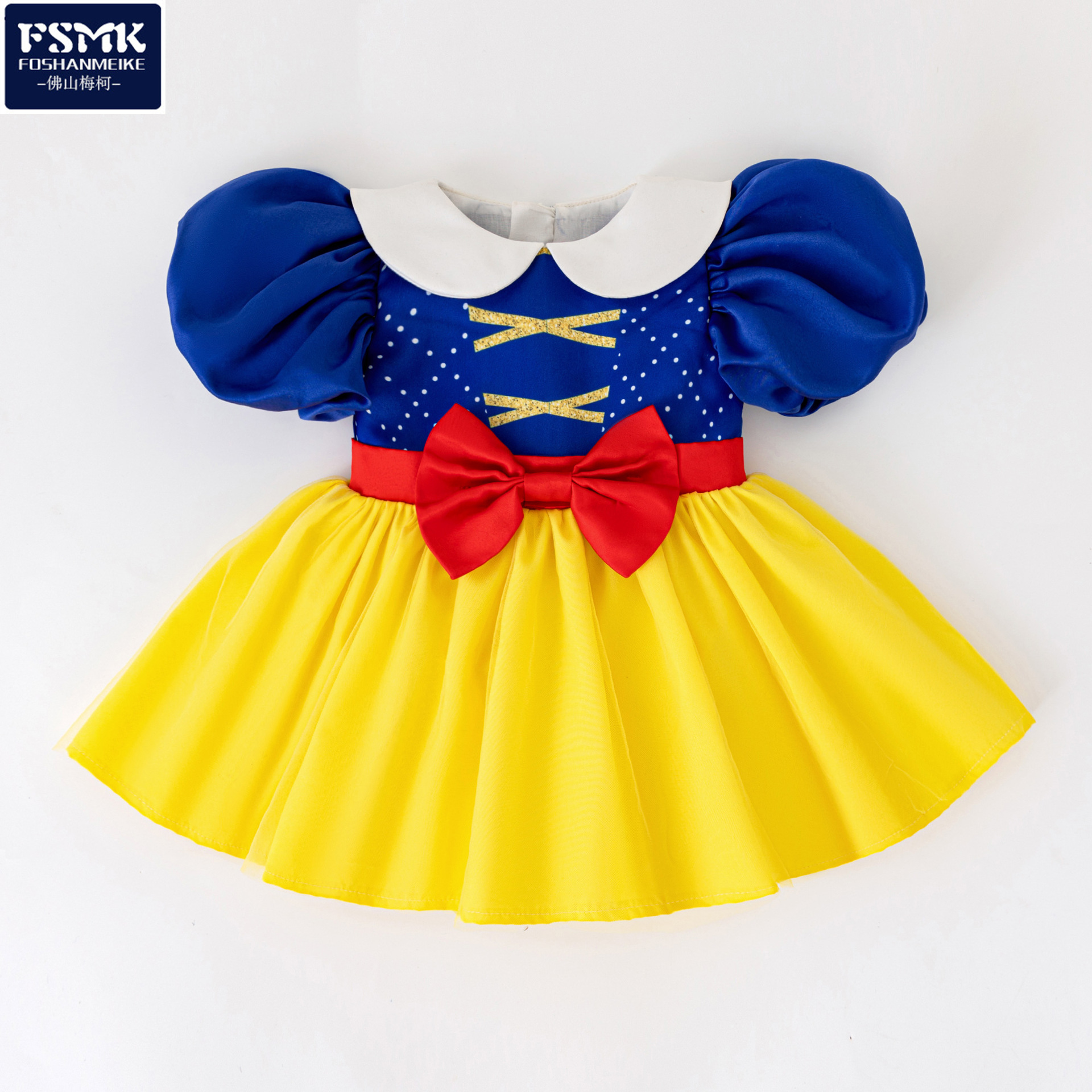 Ins baby cross-border baby overcoat baby aniversario vestido de Blancanieves nuevo bebé fiesta de cumpleaños ropa de rastreo