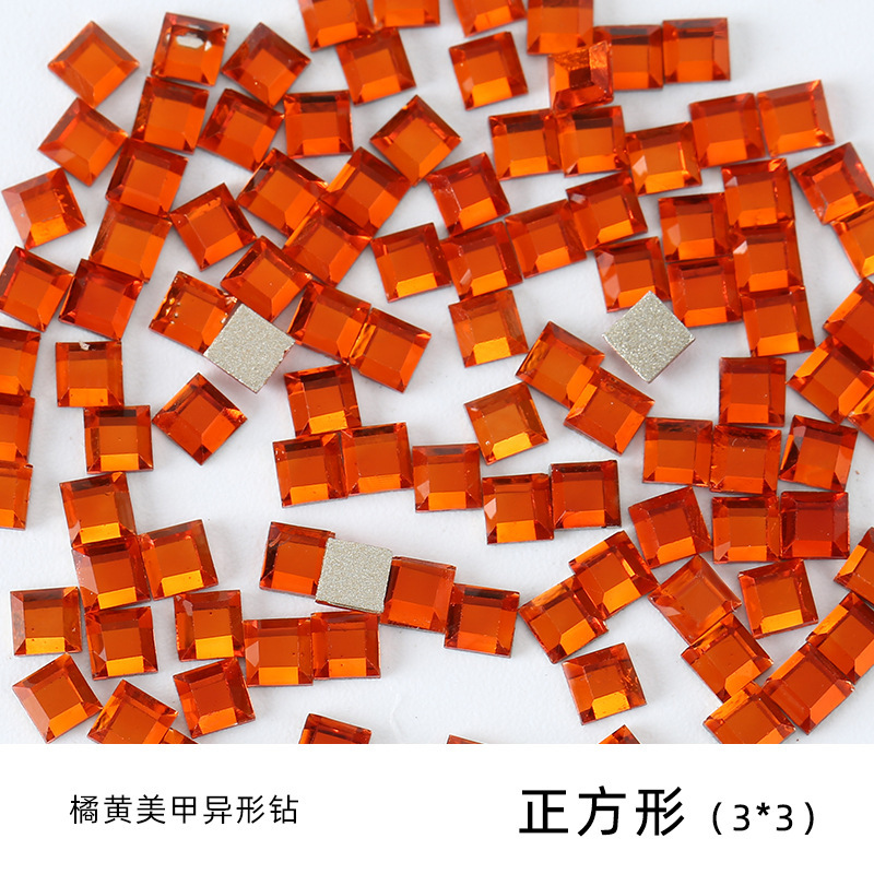 オレンジ色の異形ドリルの美甲ドリルのアクセサリーの卸売りは浦江工場の水ドリルの愛の水滴の馬の目のガラスのドリルを混ぜます。|undefined