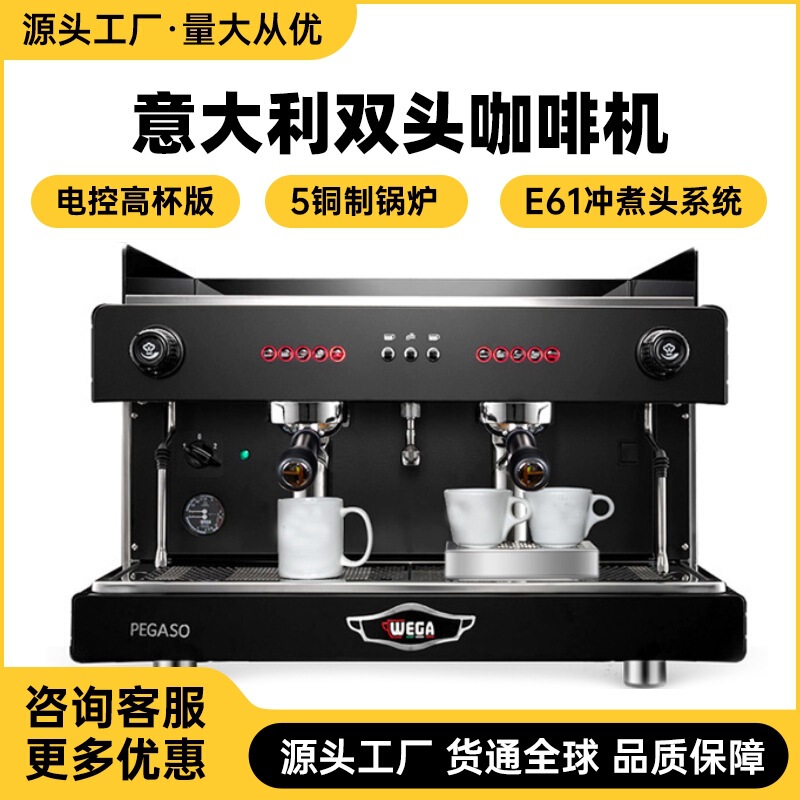 Wega Pegaso Picasso Coffee Machine Commercial Double-Head E61 Professional Italian Semi-Automatic High Cup Electronically Controlled Extraction Wega Pegaso Picasso Coffee Machine Commercial Double-Head E61 Professional Italian Semi-Automatic High Cup Electronically Controlled Extraction
