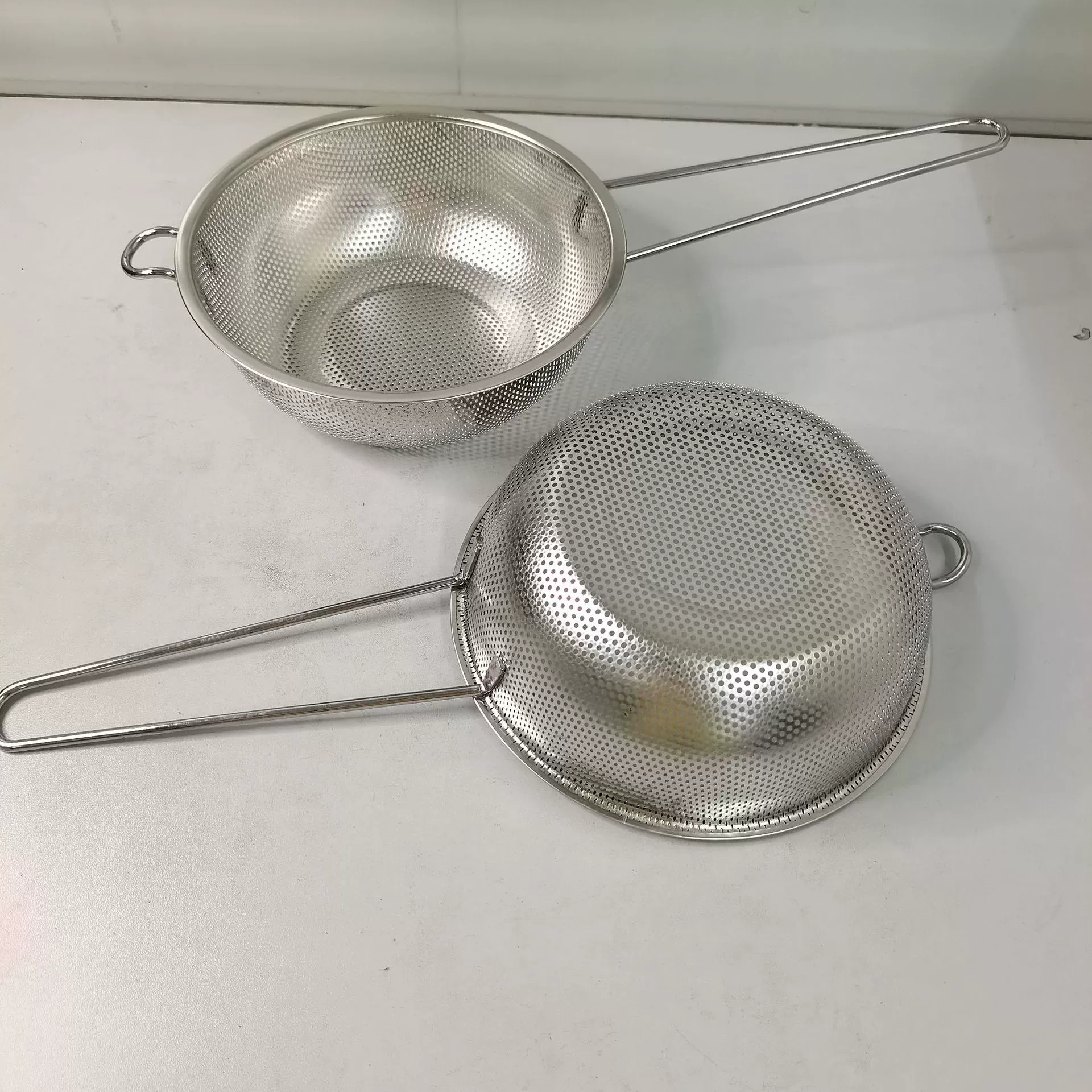 Нержавеющая сталь мульти-отверстие риса сито одной ручкой дренажная корзина, двойной уха фруктов корзина, Многофункциональная Корзина стиральная сито