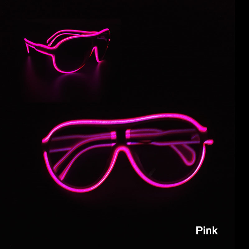 Nuevas gafas luminosas multicolores para niños, gafas fluorescentes, gafas luminosas LED, accesorios y suministros luminosos para actuaciones en escenario