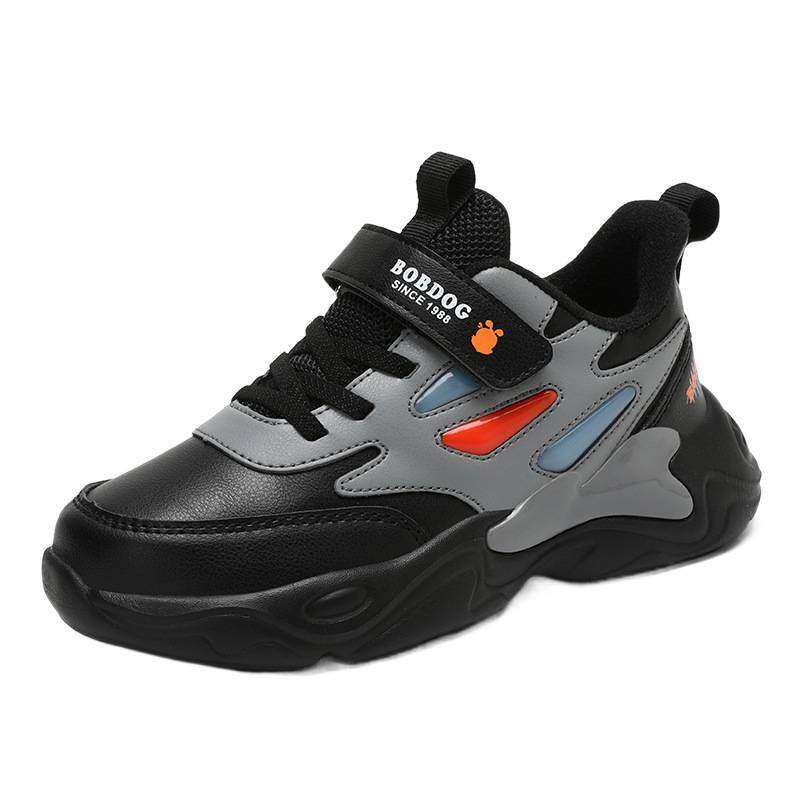 Babu Bean zapatos para niños zapatos deportivos para niños 2025 nuevo otoño de cuero para niños impermeables zapatos casuales para niños