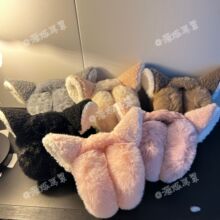 冬季保暖耳罩可爱狸狸耳朵护耳毛绒耳暖耳耳包防冻耳套捂子骑车