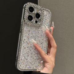滴ゴム閃光粉スパンコールiphone16 promax携帯電話ケースリンゴ15新モデル14高級13転倒防止12シリカゲル