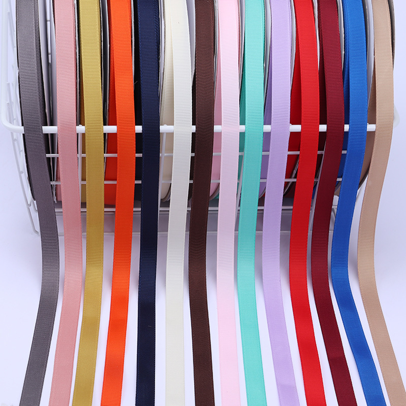 Engrosamiento 1,2 cm de alta densidad costilla cinta arco DIY cinta fruta caja de regalo embalaje cinta de color Ropa Accesorios