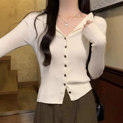 Бестселлер Amazon для международных продаж: вязаный кардиган для весны и осени, топ для ношения под одеждой, элегантный, простой и универсальный.