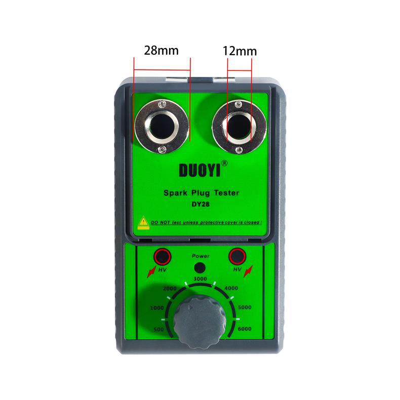 Duoyi Dy28 Dual-Hole Spark Plug Tester Ignition Plug Analyzer Diagnostic Tool Automotive Spark Plug Detector