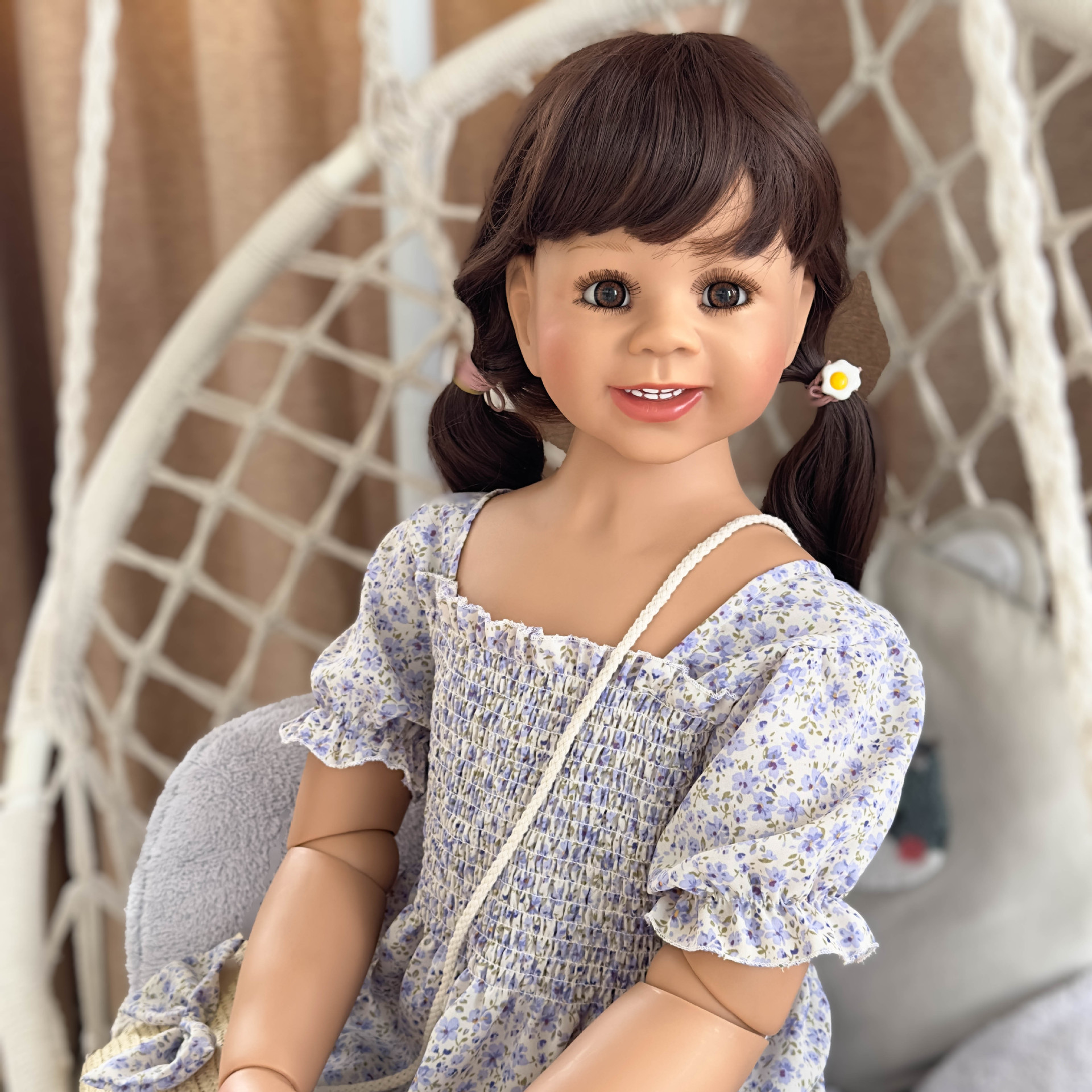 120cm niños mayores 5-6 años Niña muñeca centro comercial personalidad creativa Decoración Ropa Infantil modelo simulación muñeca