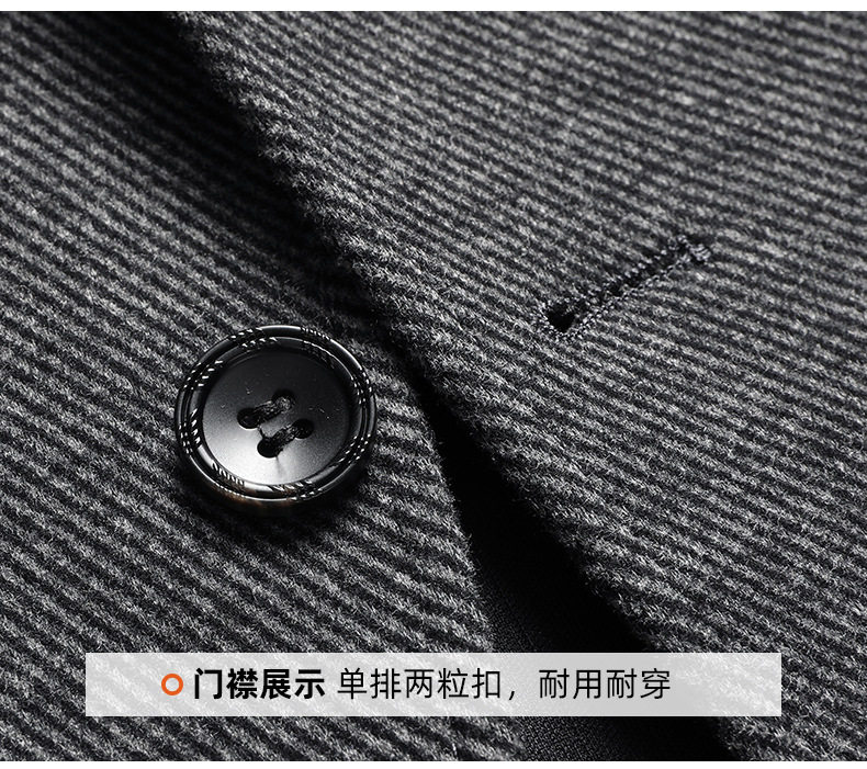 Áo vest nam phom ôm nhẹ, hai lớp lót bông dày dặn, co giãn, không cần ủi, giặt máy được — thanh niên màu xám chi tiết 18
