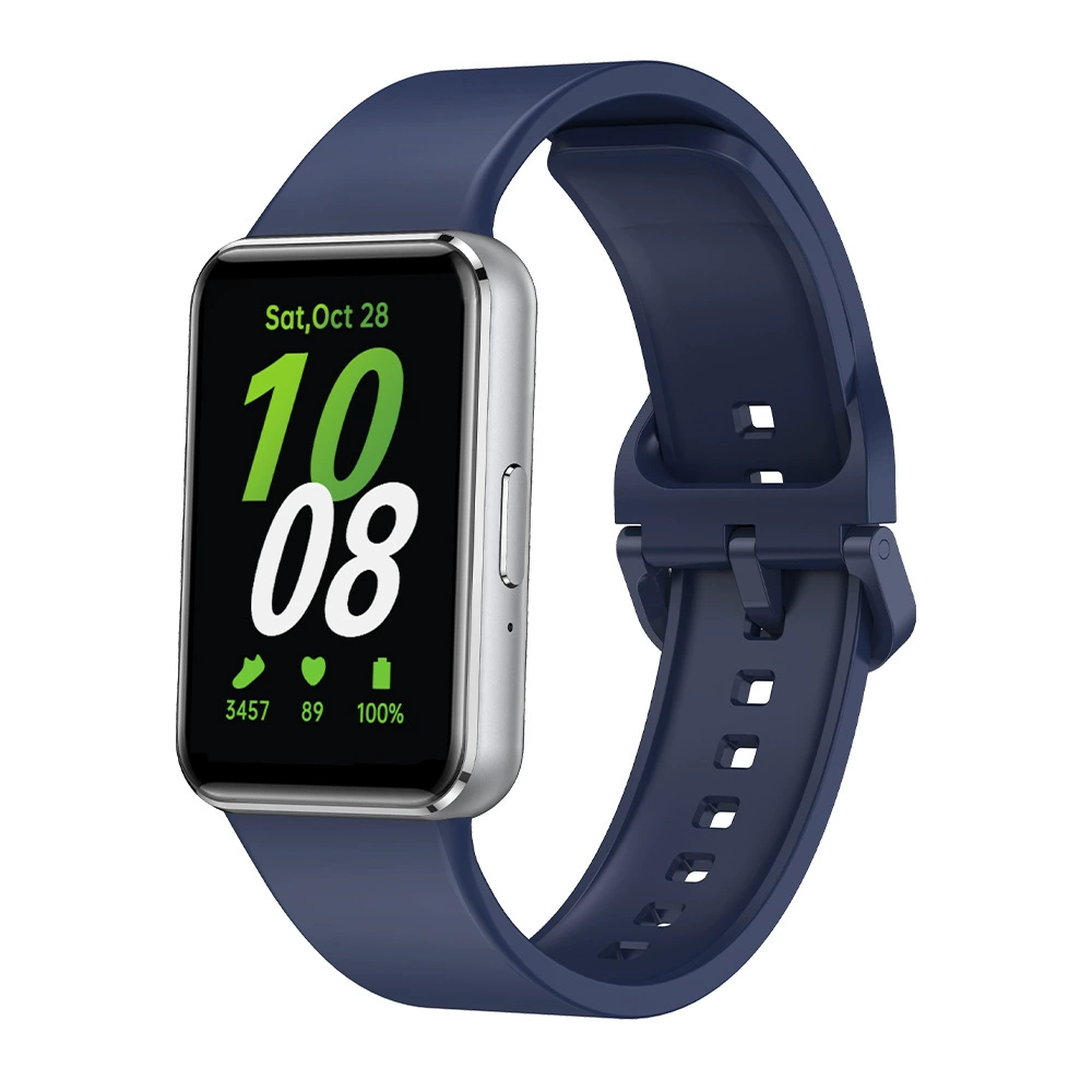 Силиконовый ремешок для часов (Samsung Fit3), мягкий дышащий силикон, несколько цветов, пряжка быстрого освобождения