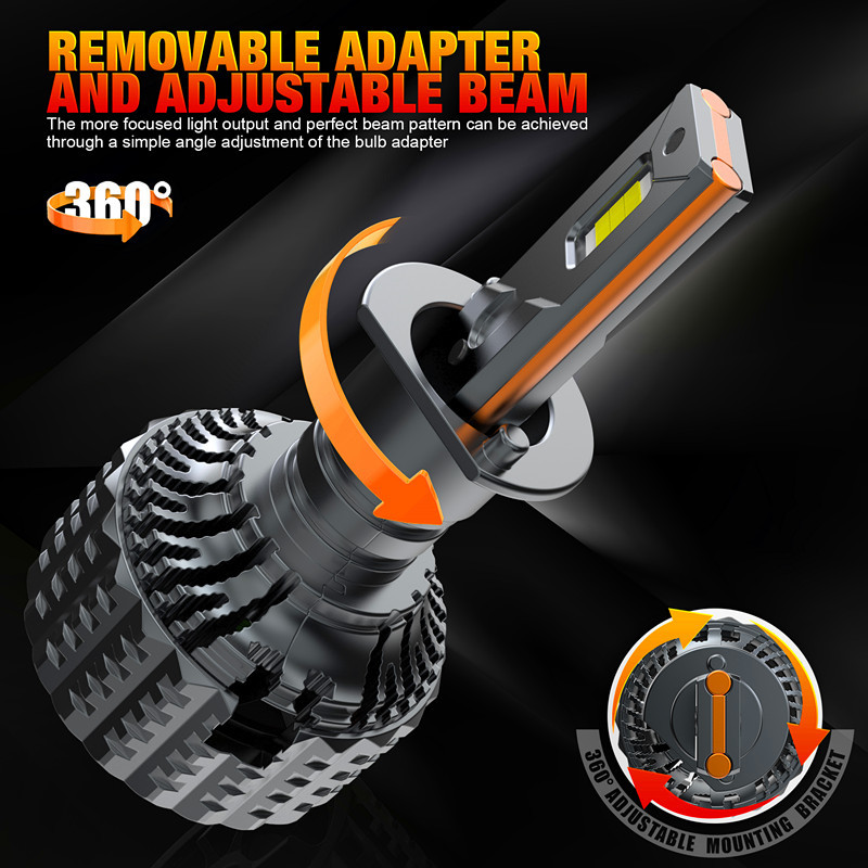 V20 alta potencia de luz LED delantera H1, H3, H7, H11, 9005, 9006, 9012