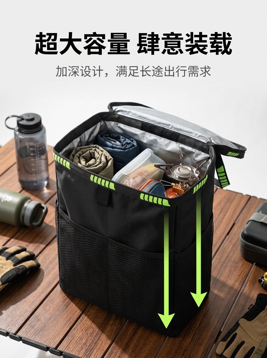Backseat storage ice pack snack car storage bag seat organizer new trash bin storage bag for car